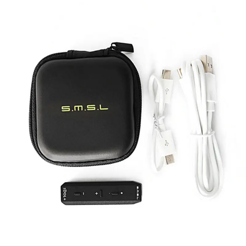 تصفية SMSL IDOL + المحمولة USB صغير الصوت DAC ومضخم سماعة الرأس Mirco USB DAC دعم OTG 24 بت/192 كيلو هرتز أسود فضي