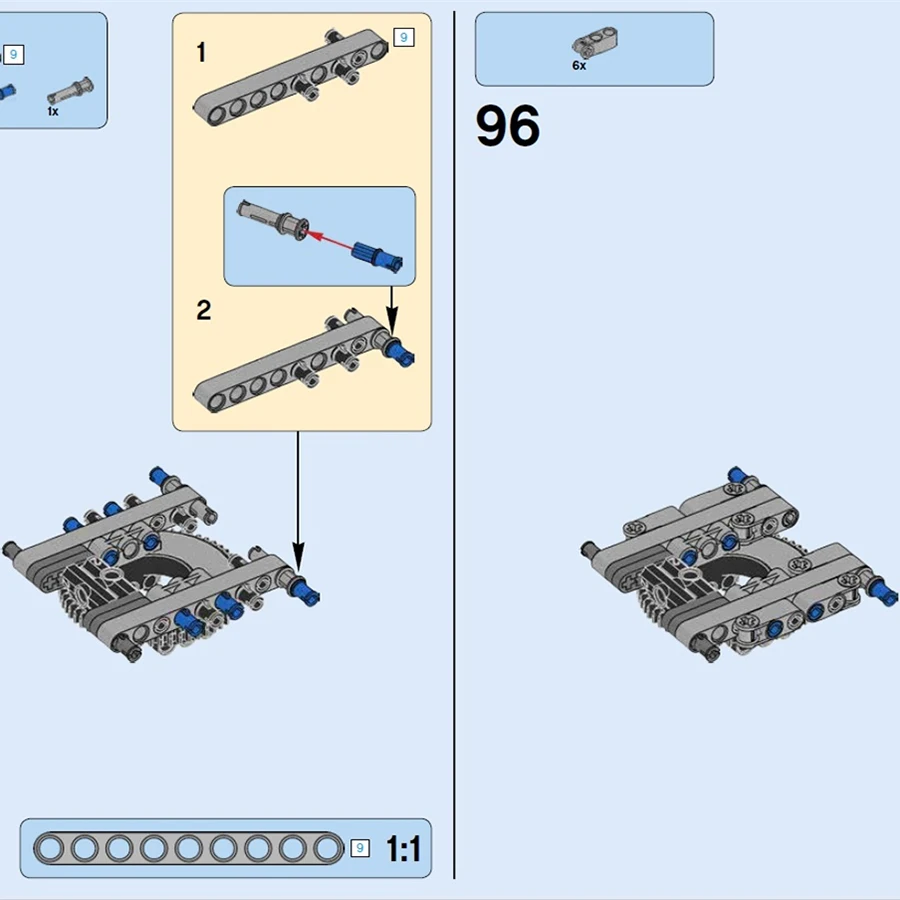 Self-Locking Brick MOC Building Blocks Technical Parts 2pcs Technical TURNTABLE Z60  compatible with Lego 18938+18939 for Toy