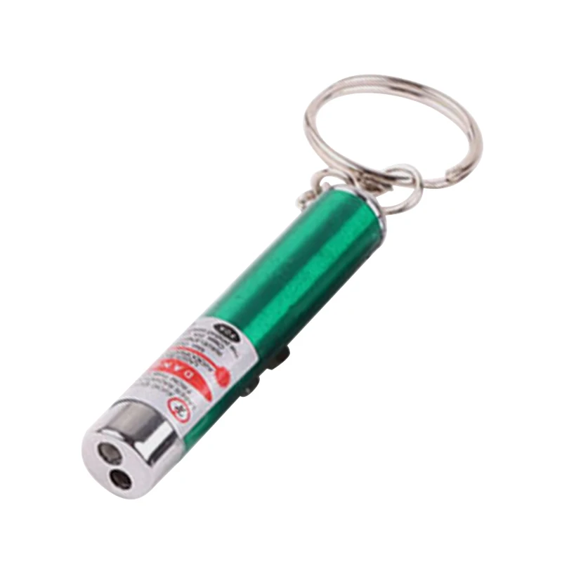 2 in 1 Metal Mini Laser Funny Cat Stick Fashion Pet Toy Laser Pointer Pen Cat Play Interactive Tool For Cat Training Supplies