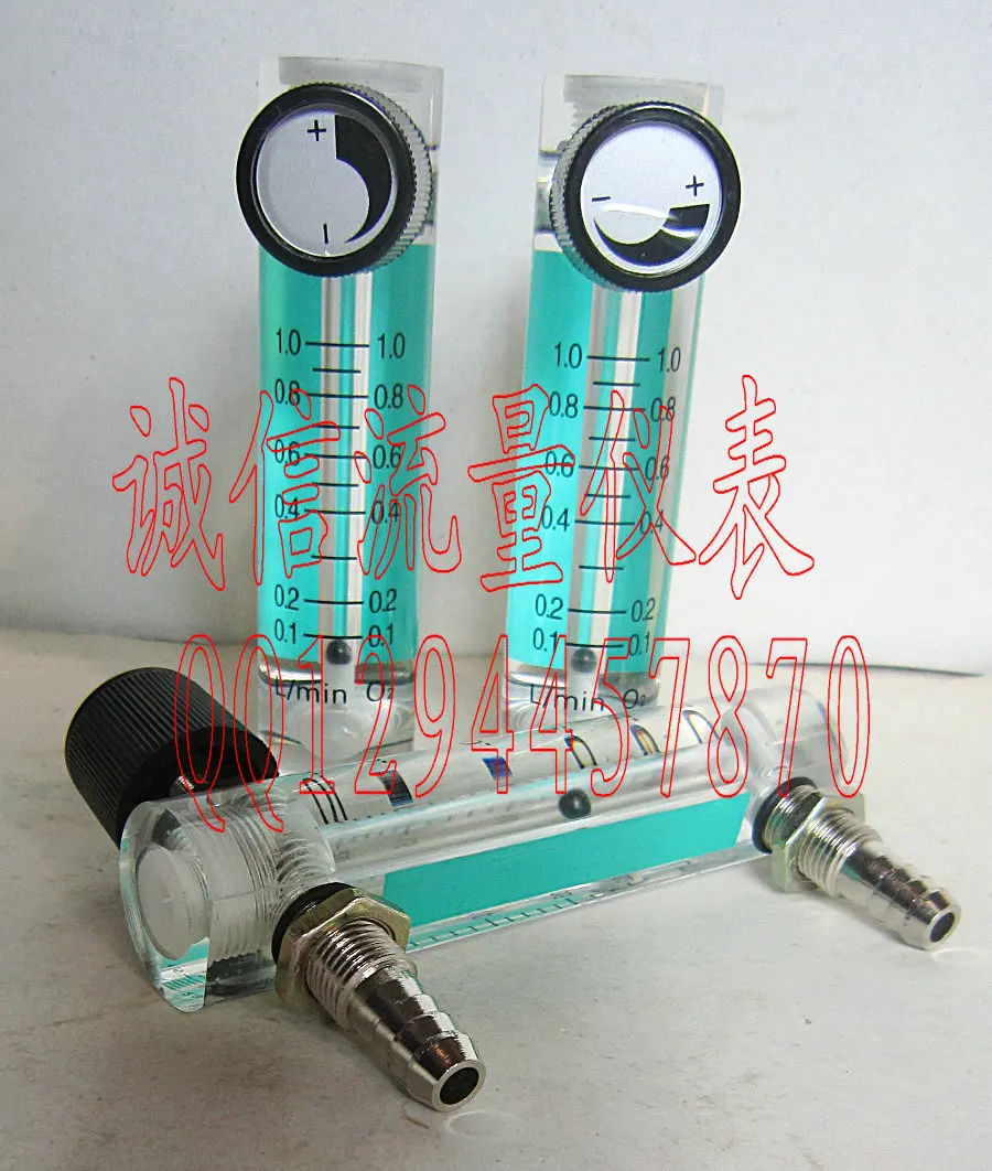 Oxygen flow meter LZM-6T oxygen flow meter gas meter 0.1-1L/min oxygen flowmeter