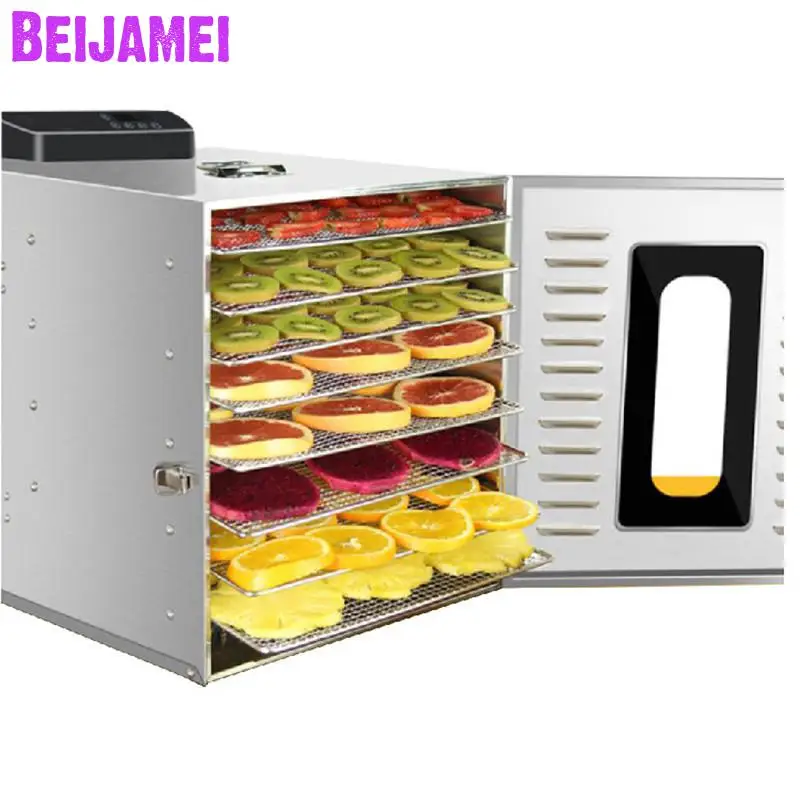 BEIJAMEI Electric 8 Layer Fruit Dryer Machine Food Dehydrator Commercial Household Vegetable Meat Drying Tool