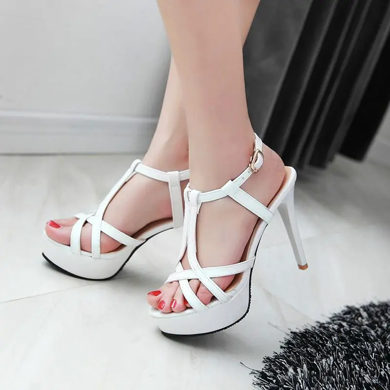 2017 Summer Sexy Fashion Big Size 34- 45 Sandals Ladies Lady Shoes High Heel Women Party Super Pumps M51