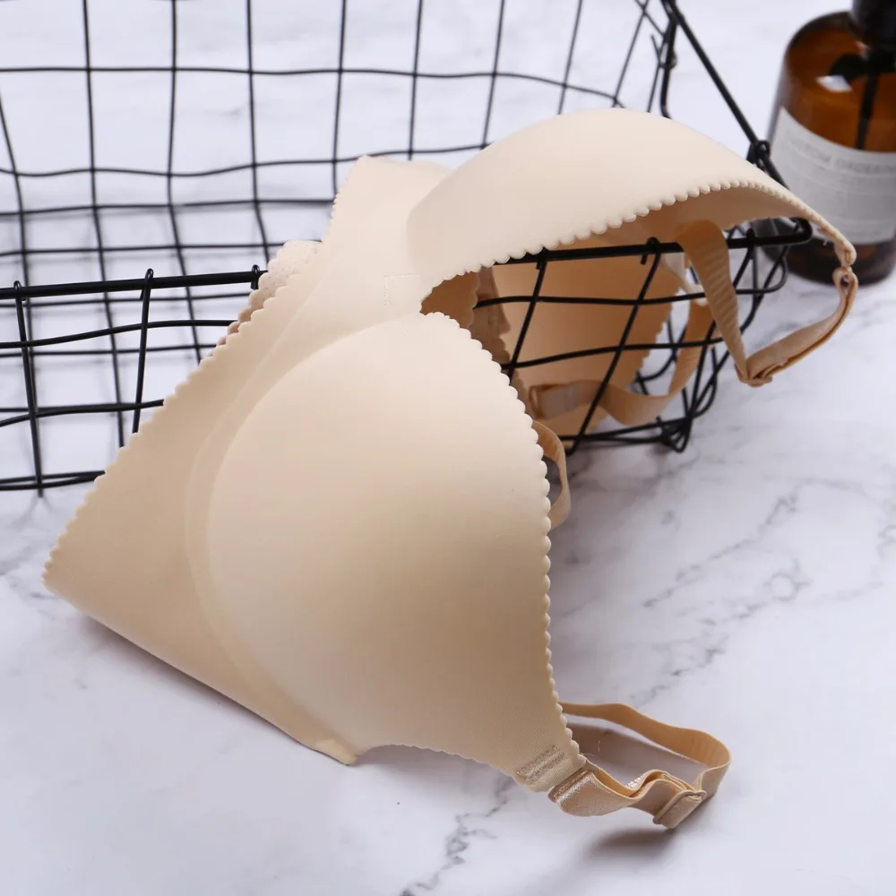 2019 New Arrival Women Bra Push Up Sexy BH Soft Bra Big Size 6 Colors Adjustable Lingerie Gather Seamless One-Piece Lady Bra