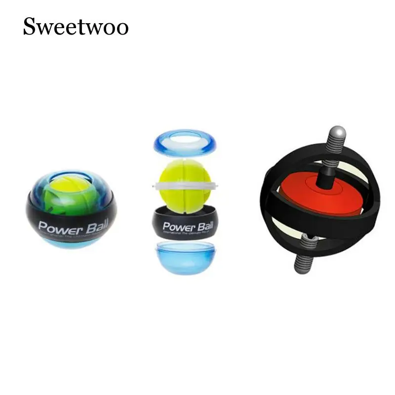 LED Wrist Ball Trainer Relax Gyroscope Ball High Quality Muscle Power Ball Gyro Arm Exerciser Strengthener Fitness Equipments