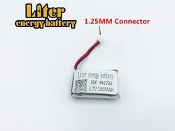 3.7V 200mAh 651723 bateria lipo dla Syma S107 S107G 1S li-po baterii część śmigłowca dla 3D okulary inteligentny zegarek sportowa bransoletka