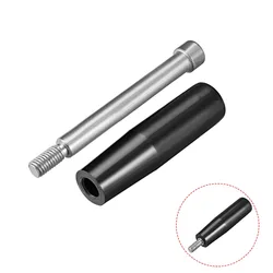 Uxcell 1pcs 100mm Handle Length M12 M10 Male Threaded Stem Revolving Handle Universal for Lathe Milling Machinery Replacement