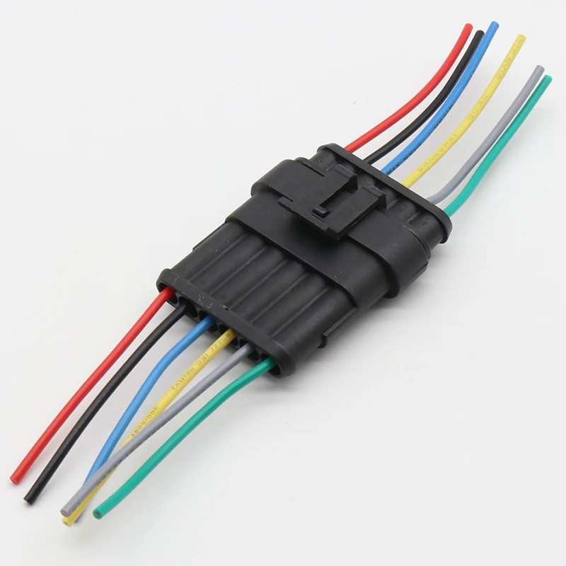 Auto wire connector 1 2 3 4 5 6 Way 1P 2P 3P 4P 5P auto connector Male & Female Waterproof Electrical Connector Plug with cable