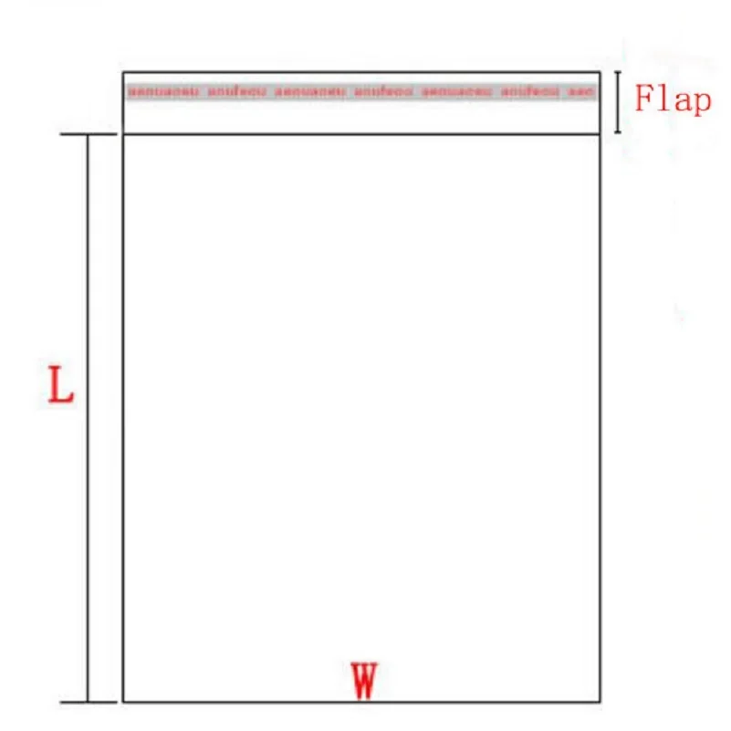 600 Pcs 6 x 9 cm Clear Plastic Packaging Bags 2.36