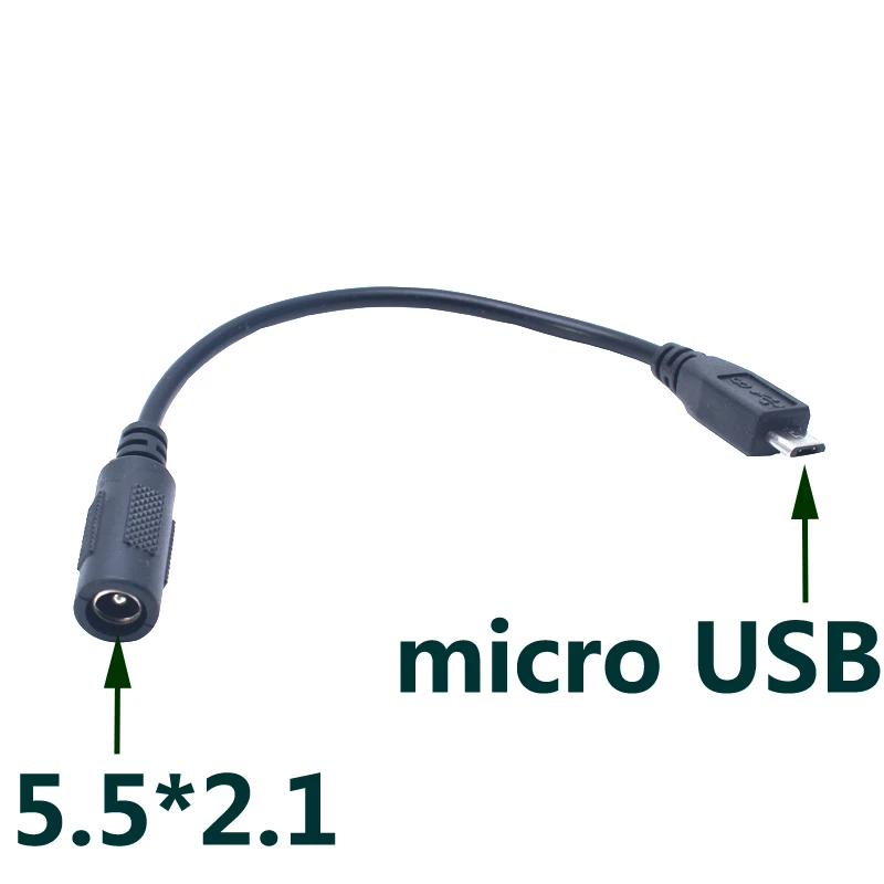5V DC 5,5*2,1 мм, разъем питания Micro USB Mini usb 5,5 мм * 2,1 мм Mini USB и Micro USB DC кабель питания 15 см