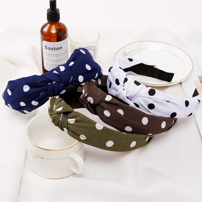 New Head Hoop Top Knot Hairband Turban Fashion Elastic Hair Bezel Headband For Women Girls printing Headdress Hair Accessories