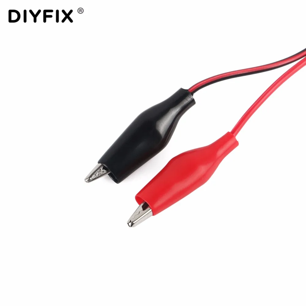 DIYFIX Banana Plug to Electrical Clamp Alligator Clip Test Leads Probe DC Power Supply Output Cable