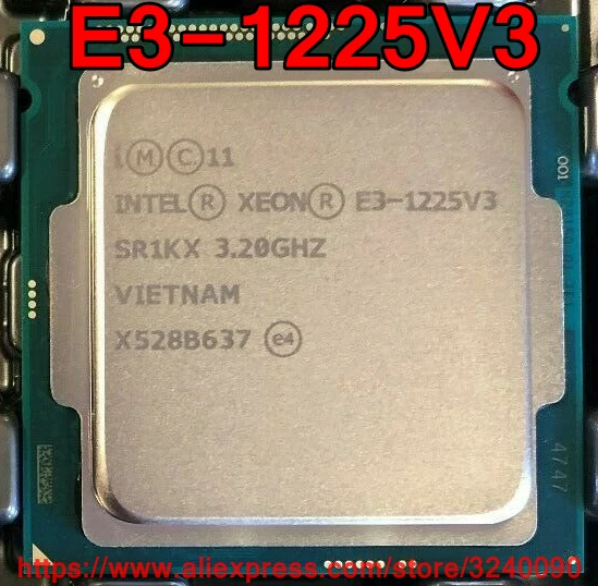 

Original Intel CPU Xeon SR1KX E3-1225V3 Processor 3.20GHz 8M Quad-Core E3-1225 V3 Socket 1150 free shipping E3 1225V3 E3 1225 V3