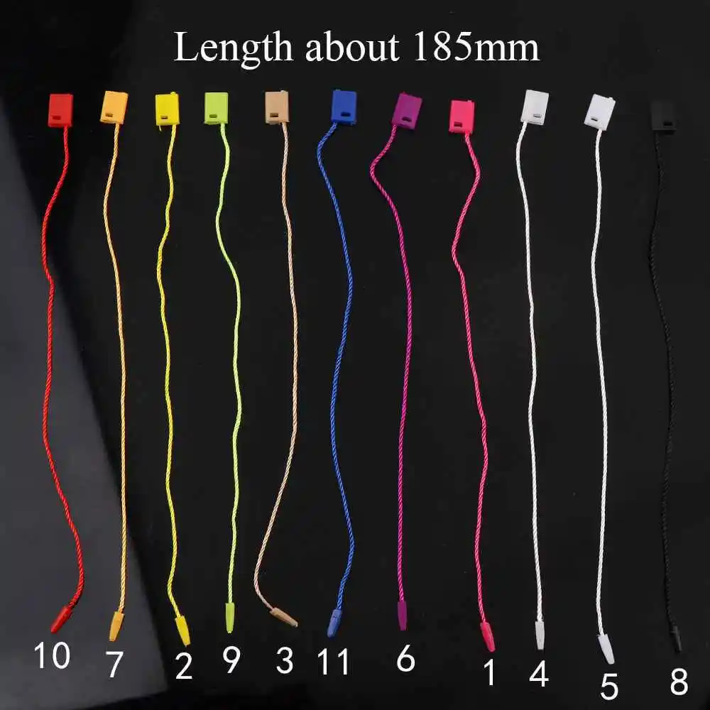 300Pcs Square Clothes Tag Rope 11 colors Cords Polyester Hanging Tablets For Garment Bag Tags Cards, DIY Clothing Accessories