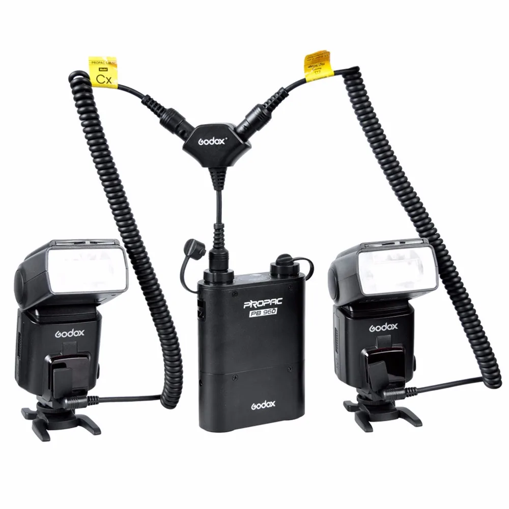 Godox DB-01 واحد إلى اثنين كابل Y محول الحبل ل proac PB960 / PB820 حزمة الطاقة