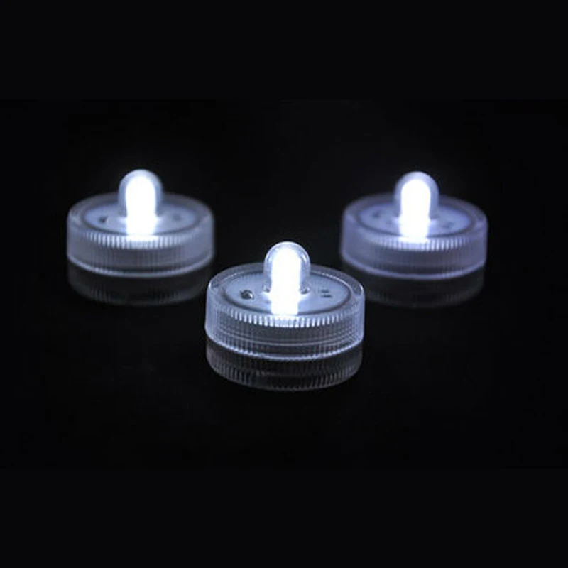 200pcs/lot Submersble Led Floralyte tea light for Wedding party Decoration batteries included Many colors Available