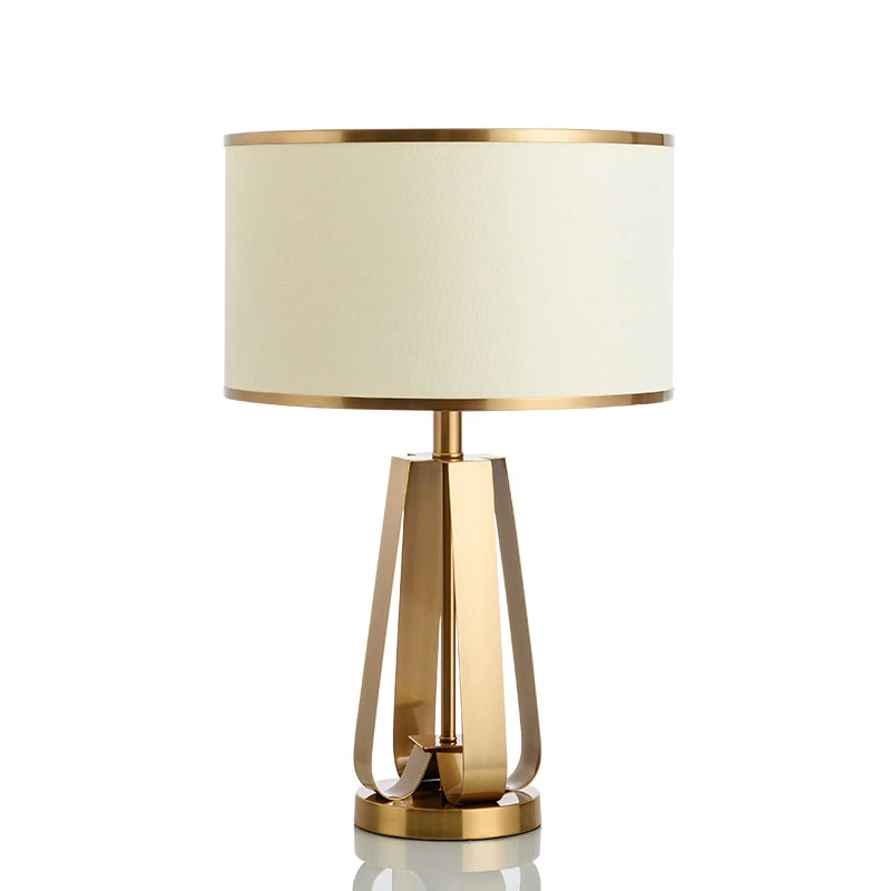

Toolery Modern Simple LED Table Lamp Lighting Bedroom Bedside Lamp Metal Gold Fashion Desk Light E27 Lamp Art Home Deocration