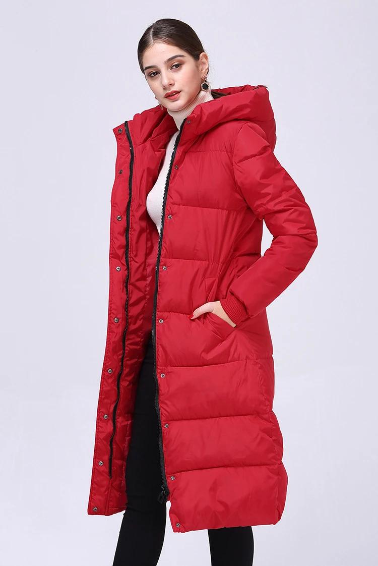 New Women\'s large size thickening Sustans Hooded zipper Cotton clothing Female Winter Coat