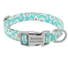 Custom Pet Nylon Collar with ID Engraving #5