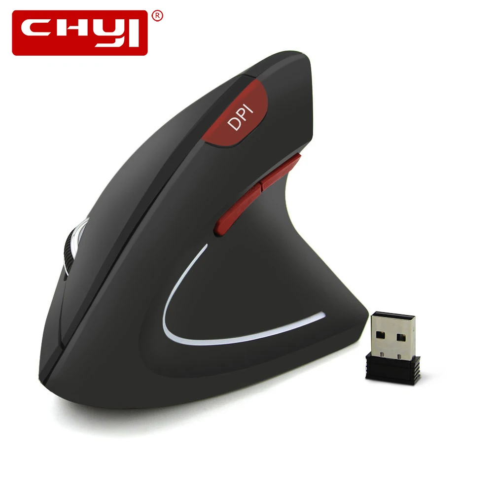 

CHYI 2.4G Wireless Mouse Ergonomic Vertical Gaming Mice 800/1200/1600DPI With Mouse Pad For Computer Laptop