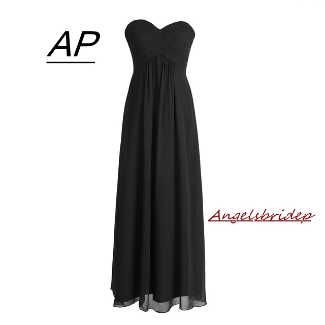 

ANGELSBRIDEP Stock Sweetheart Chiffon Robe De Soiree Long Pleat Evening Dresses Formal Party Prom Gowns 2021 Loss Sell