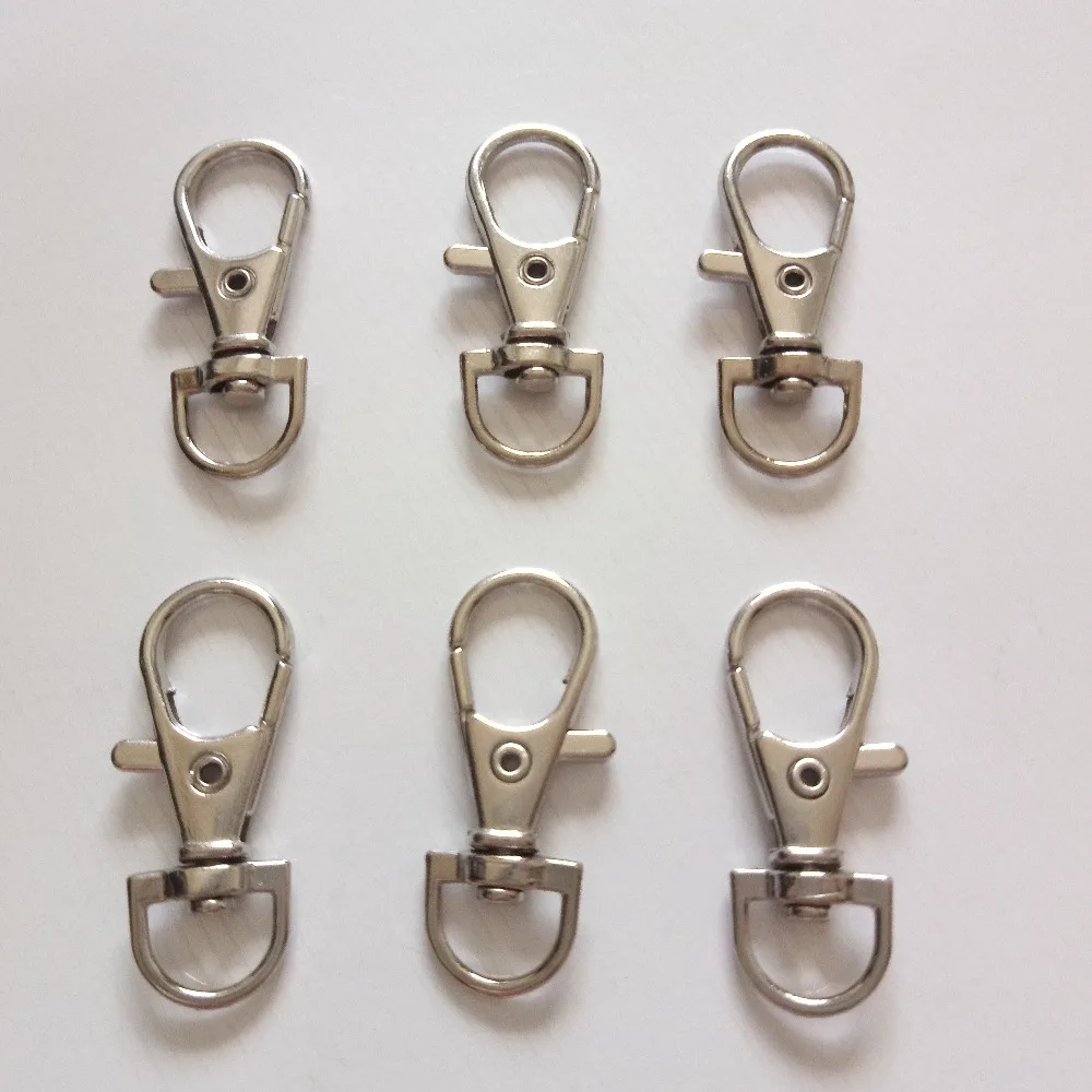 100pcs Metal Lobster Clasps Swivel Safety Snap Hooks For Backpacks Straps Key Chain Cat Dog Collar Buckles Bag Diy Accessories