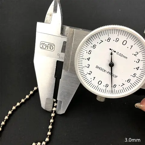 26-tums halsband i ren titan med kula, 3,0 mm diameter, hypoallergeniskt smycke för känslig hud 10 best sales titanhalsband - №3