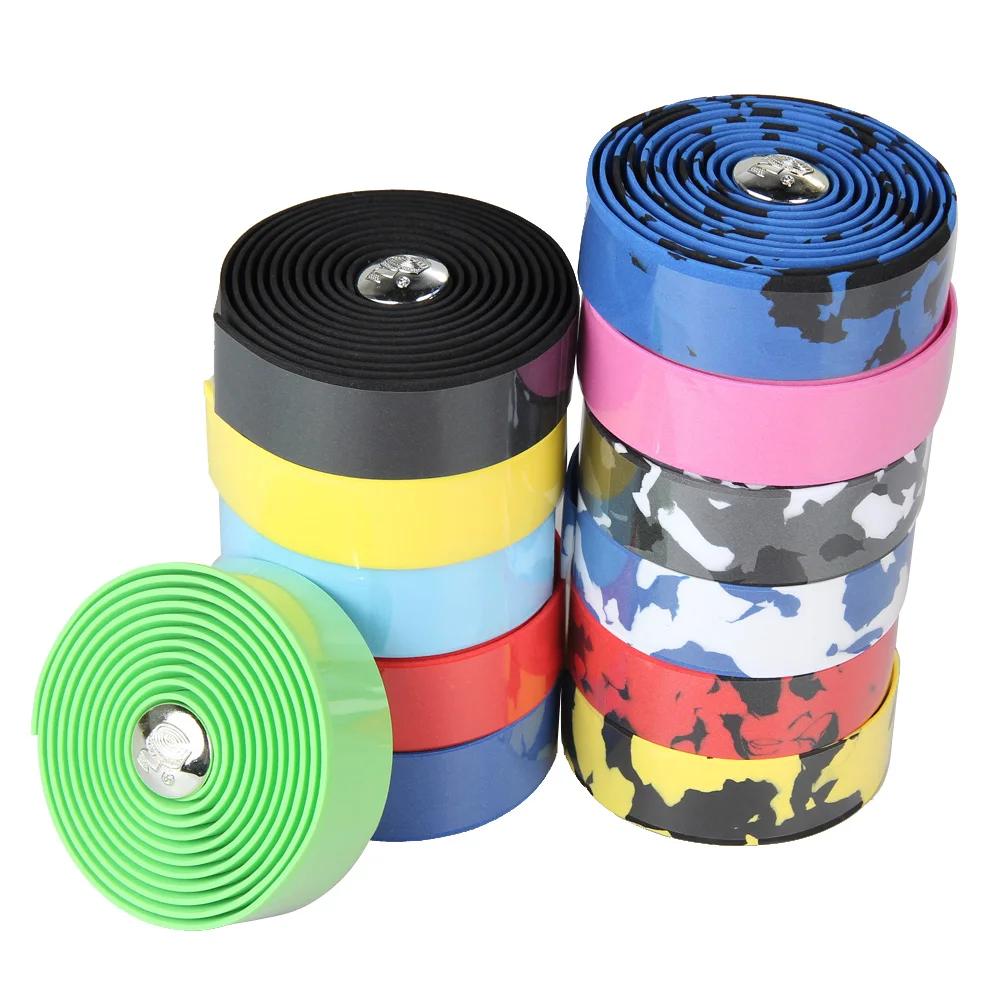 2pcs Bicycle Handlebar Tape Cork Handlebar Tape Steering Wheel Cover Cycling Handle Non-slip Belt Rubber Tape Bike Bandage