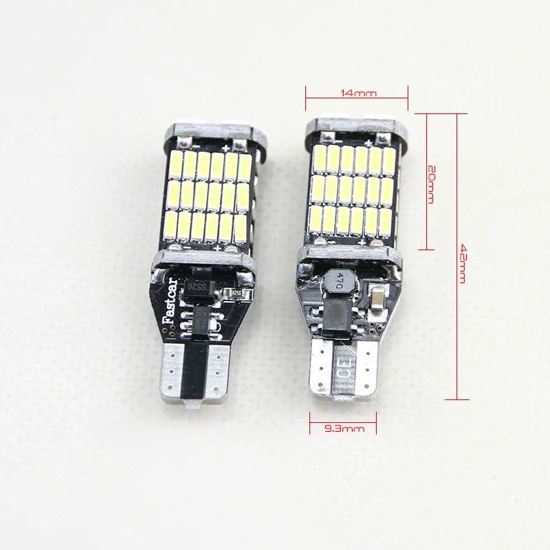 For Toyota Land Cruiser Prado 150 2014 2015 2016 2017 2x CANbus T15 W16W 4014-SMD Led Backup Reverse White Light Lamp