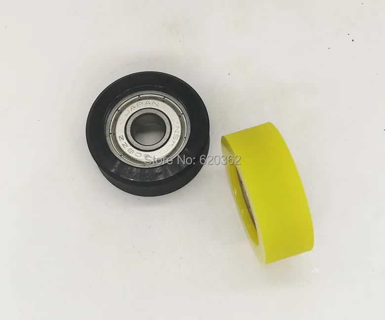 PU 608 zz bearing 8*30*11 Banknote counter parts ATM PU bearing,Rubber tire Polyurethane bearing Shock absorption A70