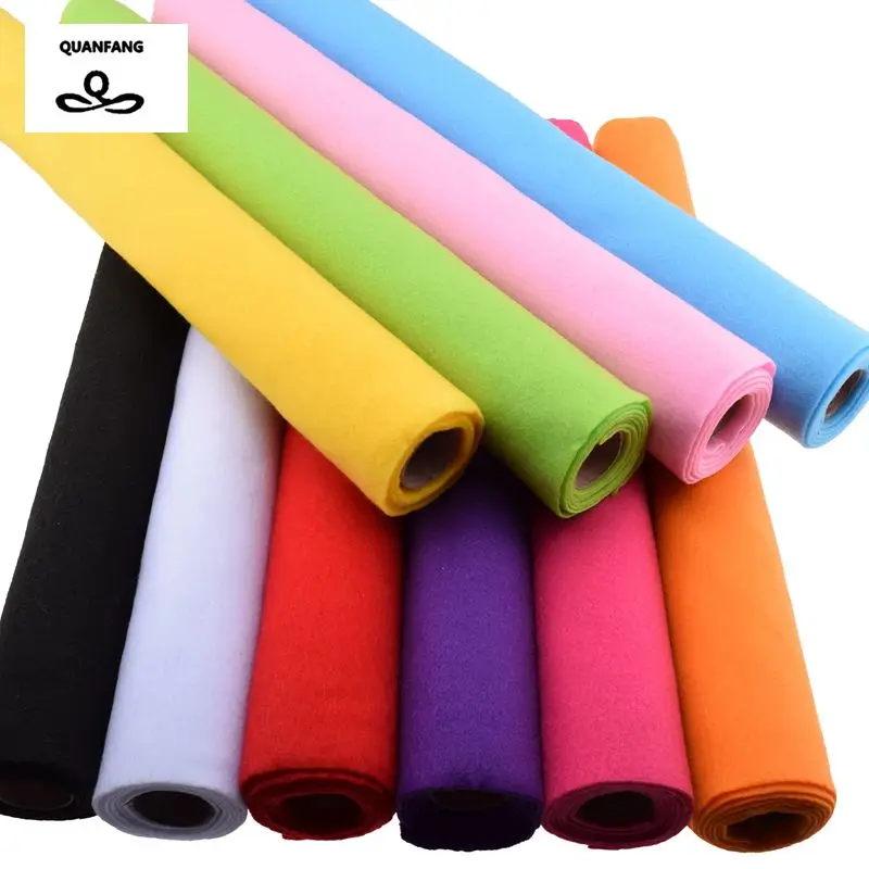 Non Woven New Felt Fabric 2mm Thickness Polyester Soft Felt Of Home Decoration Pattern Bundle For Sewing Dolls Crafts 45x90cm