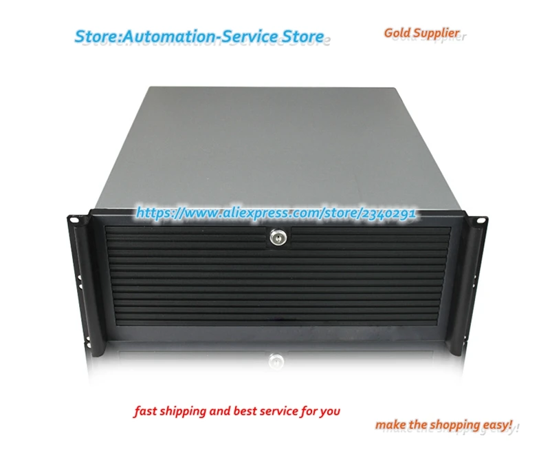 

4U Industrial Control Server Box Aluminum Panel High-Grade Full Door PC Large Power Supply