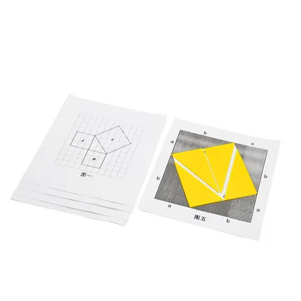 Erkunden Pythagorean theorem material mathematische experimentelle ausrüstung