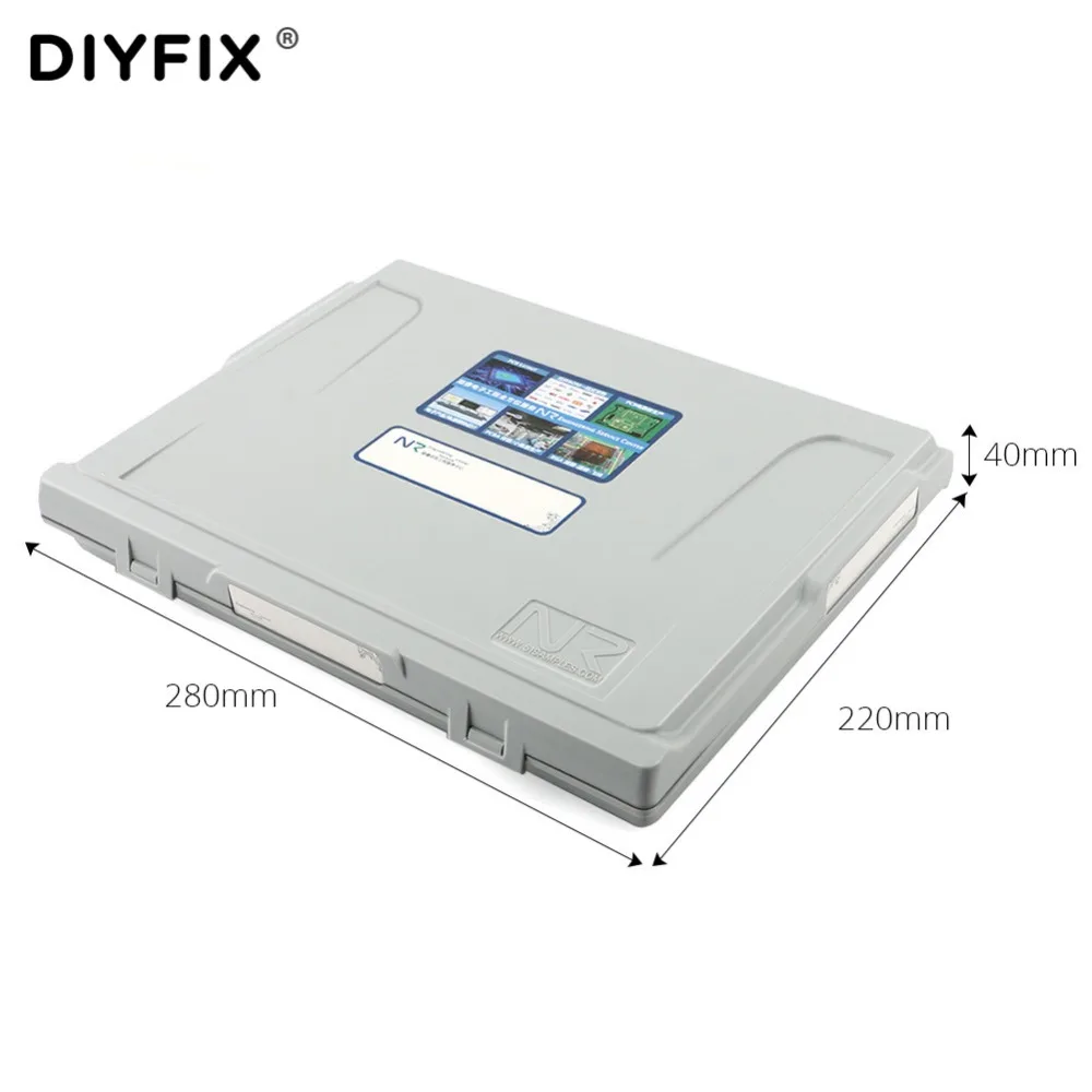 DIYFIX-carcasa SMD SMT IC, condensador de resistencia, caja de almacenamiento electrónico, organizadores ESD, componentes de precisión segura, cajas