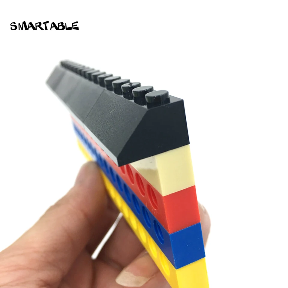 Smartable 슬로프 벽돌 45 2X4 빌딩 블록 부품 DIY 집 지붕 옥상 건물 호환 모든 브랜드 3037 45 개/몫
