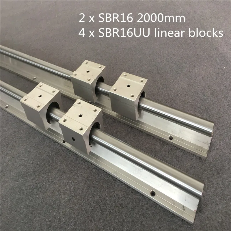 Conjuntos de Bloco Linear Sbr16 para Cnc Guia Linear com 2000 mm Mais Peças Sbr16laptop 2
