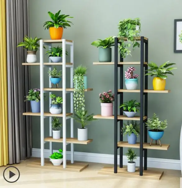 Tieyi flower rack multi-layer living room balcony flowerpot shelf green rose flower shelf household multi-layer interior decorat