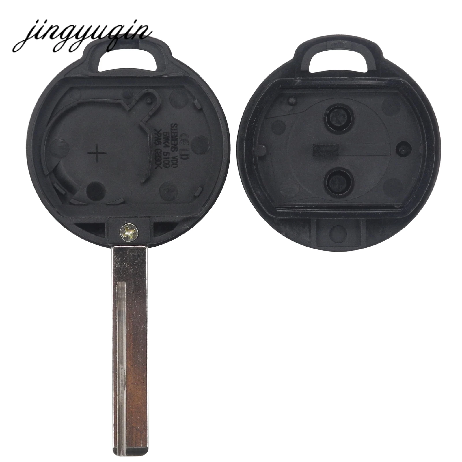 Jingyuqin Key Case for MITSUBISHI COLT WARRIOR CARISMA SPACE STAR Car Key 2 Buttons Replace Remote Vehicle Key Shell Casing Fob