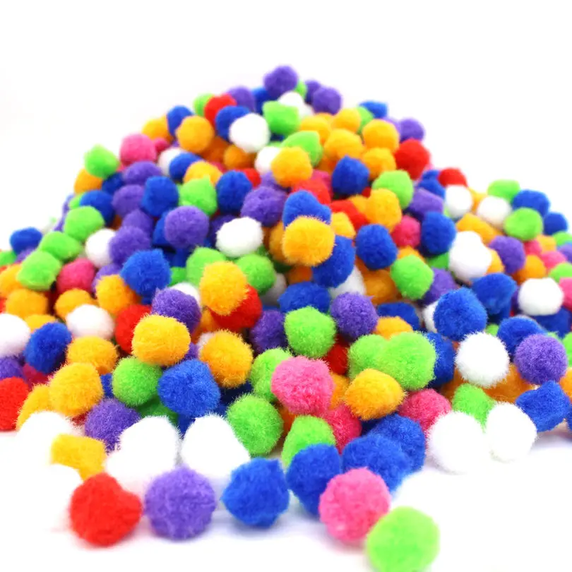 Plush Ball Pompom 10mm 15mm 20mm 25mm 30mm pom poms DIY Wedding Home Decoration Garment Sewing on Cloth  Kids Toys Accessories