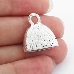 5pcs End Caps Findings Fit Flat Leather Cord DIY Bracelets Connectors Making Findings 17x5mm