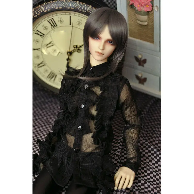 

Черная деловая рубашка BJD, одежда для 1/4 1/3, 24 дюйма, мужская одежда MSD SD17 DK DZ AOD DD, одежда для кукол