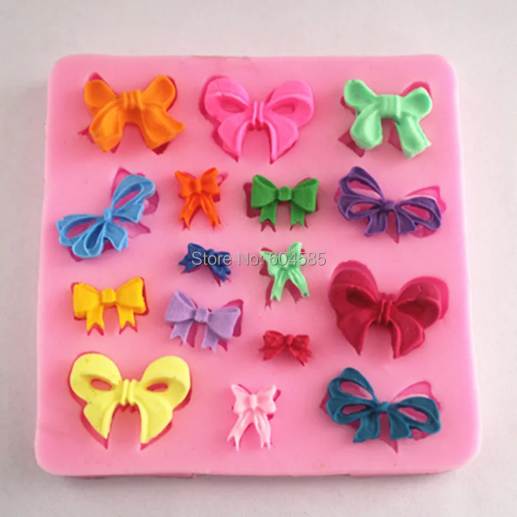 Bows Silicone Mould Fondant Mold Silicone Sugar Mini Mold Craft Molds DIY Cake Decorating