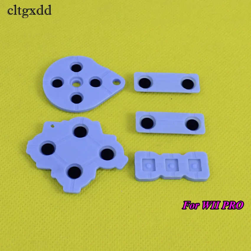 Cltgxdd 1 مجموعة ل وي برو WIIU الوسادة موصل المطاط لاصق زر الوسادة مجموعة DS لايت DSL SNES NES ل 3DS 3DSXL LL