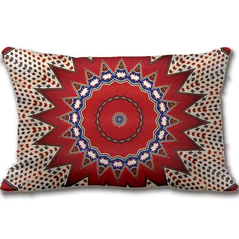 Tribal Southwest Santa Fe Pattern Red Throw Pillow Decorative Cushion Cover Pillow Case Customize Gift By Lvsure For Car Sofa