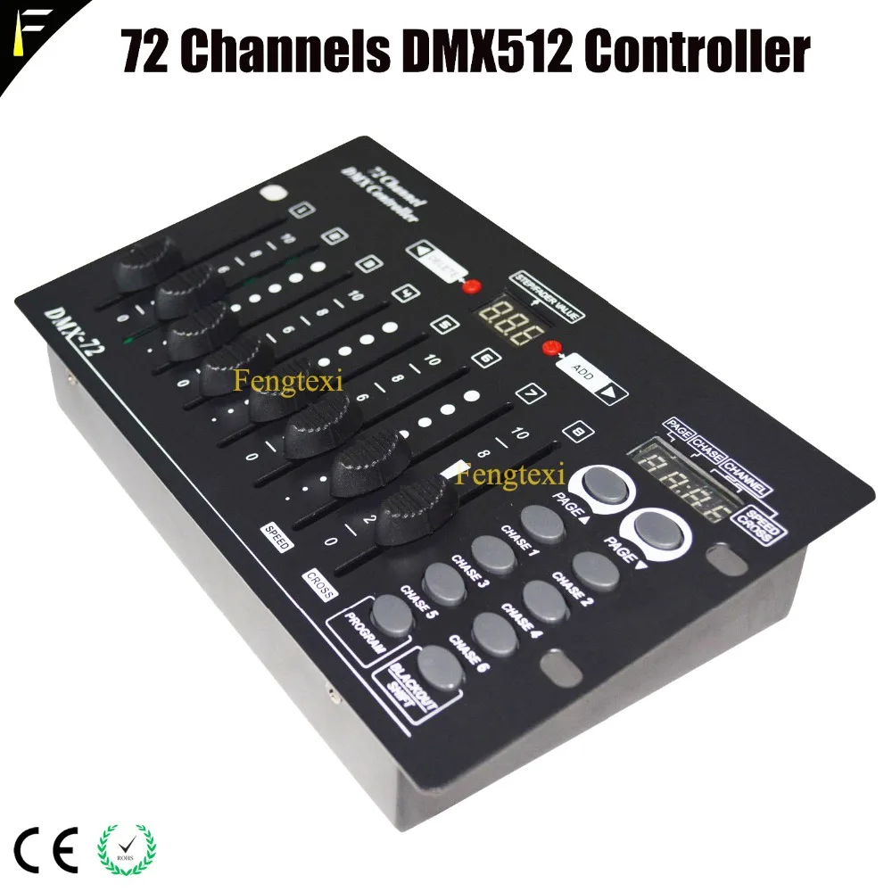 Newest Digital Display 72 Channels DMX512 Mini Simple Console Party Bar KTV 72CHS Controller Stage Light Control Board Device