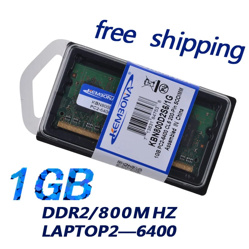 

KEMBONA новый герметичный DDR2 8001 ГБ (для всех материнских плат) МГц PC2 6400 1 ГБ 200pin для ноутбука, ноутбука, оперативная память