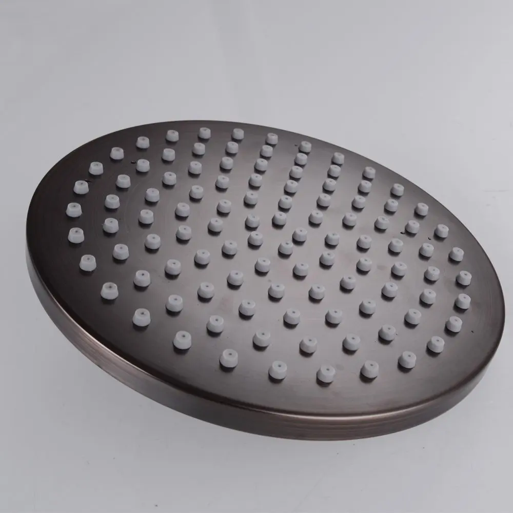 

Oil Rubbed Bronze Stainless Steel 8-Inch Big Rainfall Shower Head Bathroom Overhead Showerhead