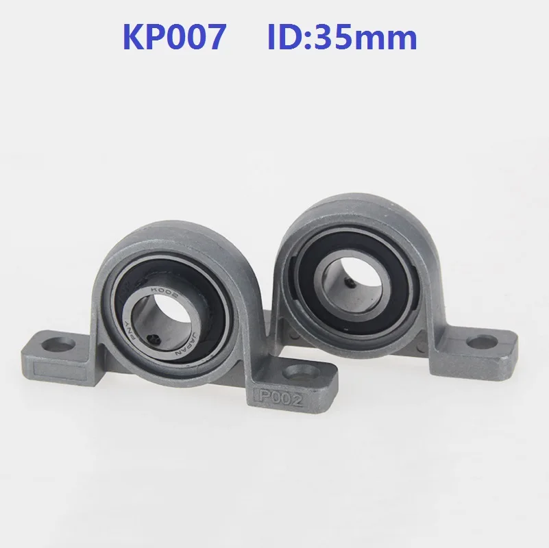 

20pcs/lot KP007 35mm Bore Diameter P007 Zinc Alloy Bearing Pillow Block Mounted Support Housing Insert Bearing