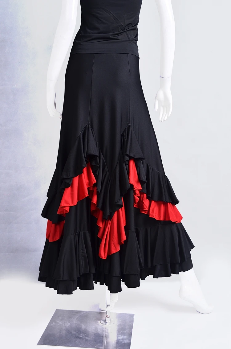 

Fulangmingge dance Spanish dance three irregular lotus layers skirt 006