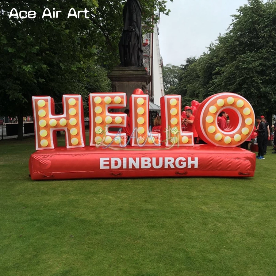 Durable Letters Inflatable Letter Alphabet Balloon HELLO Words Replica for Decoration