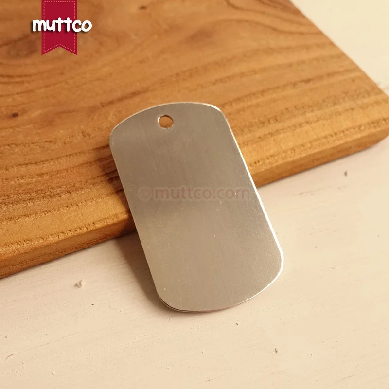 20 ピース/ロットレーザー刻ま犬猫名タグ空白の金属ダブルサイド軍事税関犬idタグ 10 色dit-027